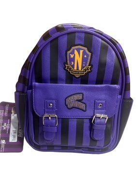 Wednesday Addams Nevermore Academy Mini Backpack NWT